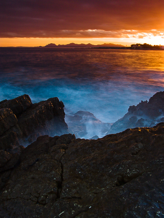 tableau decoratif, decoration, tableau decoration, tableau abstrait, paysage de vende, paysage de bretagne, paysage de mer, cadeau,photo, lumire, Cap d'Antibes, orange, mont esterel, juan les pins, cannes, saint raphael, mer, ciel, coucher de soleil, paradisiaque, nuage, bleu, jaune, rouge, chemin des douaniers,coteazur