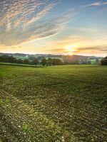 tableau decoratif, decoration, tableau decoration, tableau abstrait, paysage de vende, paysage de bretagne, paysage de mer, cadeau,photo, lumire, valle, gesvres, treillires, coucher de soleil, ciel nuage, champ, jaune, bleu, orange, labour, vert