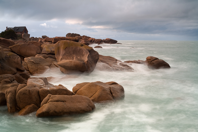 tableau decoratif, decoration, tableau decoration, tableau abstrait, paysage de vende, paysage de bretagne, paysage de mer, cadeau,tregastel, Ploumanach, sentier des douanires, rochers, granit, rose, mer, perros-guirec, bretgane, cote d'armor, ciel, gris, bleu, vert , jaune
